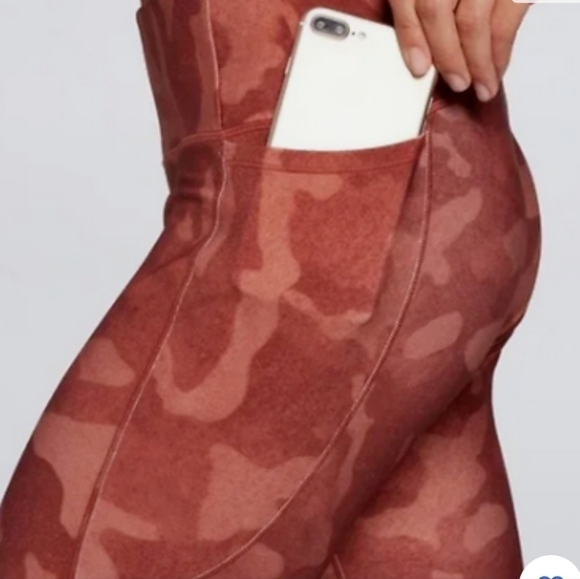 Calia Energize 7/8 Leggings in Soft Camo Terra Cotta, Size XS - Picture 2 of 11